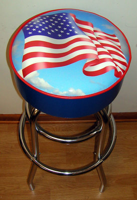 USA American America Patriotic Flag Bar Stool Stools | eBay