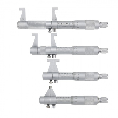 4Pcs Inside Micrometer Set 5-100mm 0.01mm Metric Carbide Ratchet Screw Gauge - Picture 10 of 14