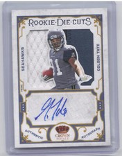 2010 Crown Royale #16 Golden Tate Rookie Die-Cuts Patch Auto #01/10 SSP