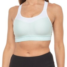 NWT Women's Under Armour High Impact Crisscross Back Seaglass Blue Sports Bra