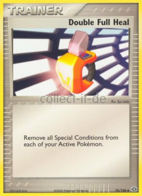 Pokemon EX Emeralo/EX Smaragd - 76/106 - Trainer - Double Full Heal - ENGLISCH