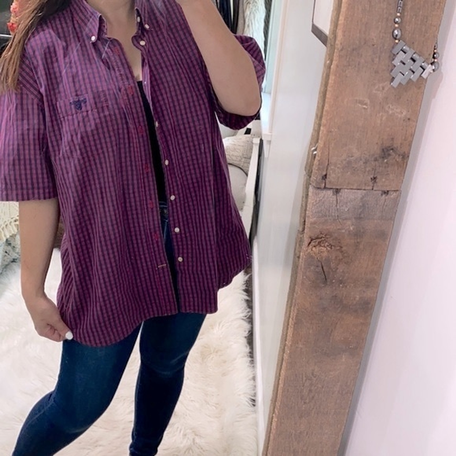 Barbour button down shirt size 3X With Small Amount of Wear On The Collar-image