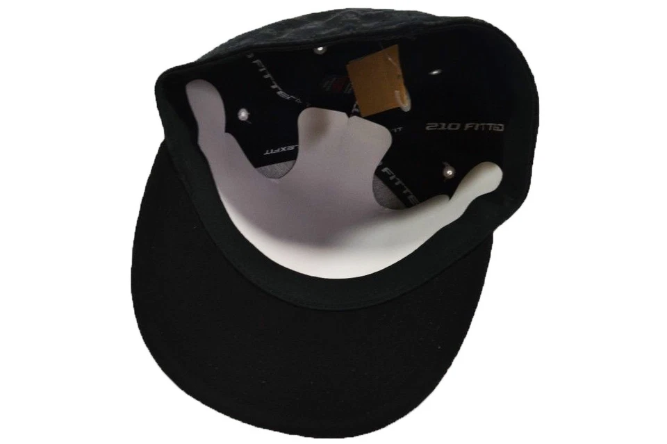 Boné de beisebol Element BLOCKED preto dourado branco 210 ajustado flexfit chapéu juvenil masculino - Imagem 4 de 4