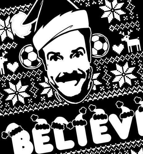 Ted Lasso Feo Navidad Suéter Believe Ted Lasso Navidad Sudadera Unisex - Imagen 2 de 8