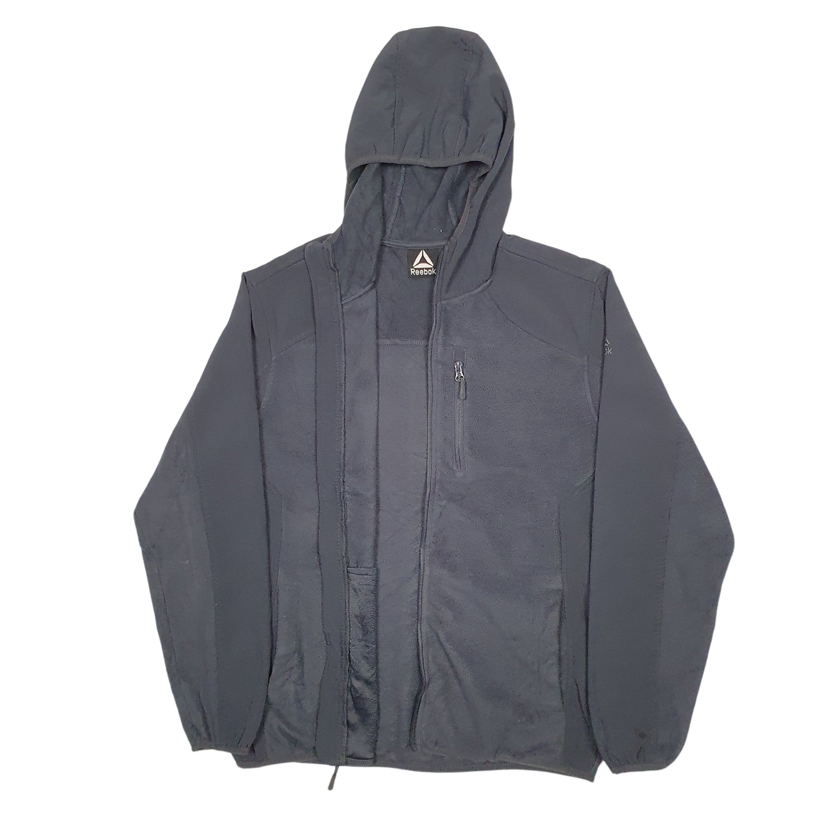 REEBOK Full Zip Polyester Fleece Jumper Mens M image 2