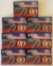 TDK D90 High Output Blank Audio Cassette Tapes Lot of 7