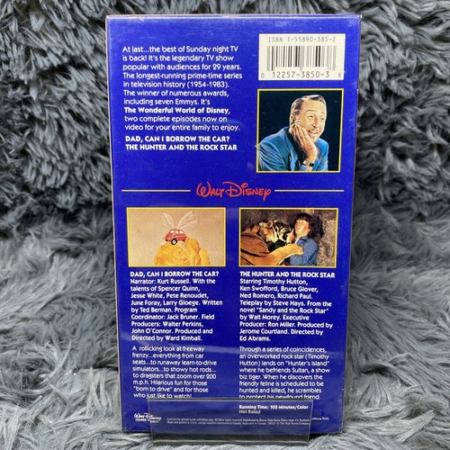 Wonderful World of Disney VHS Tape Dad Can I Borrow The Car? Hunter & Rock Star - Picture 3 of 7