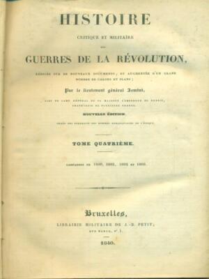 REVOLUTIONSKRIEGE 4VV IOMINI MILITÄRBUCHHANDLUNG VON J.-B. KLEIN 1840 \