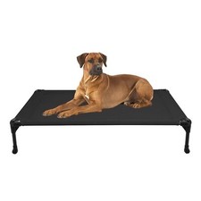 Veehoo Cooling Elevated Dog Bed, Portable Raised Pet Cot with Washable  Brea...
