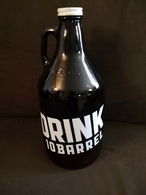 #ad Drink 10 Ten Barrel Beer Brewing Co 64oz Ounce Amber Glass Growler Jug w Cap Lid $15.95