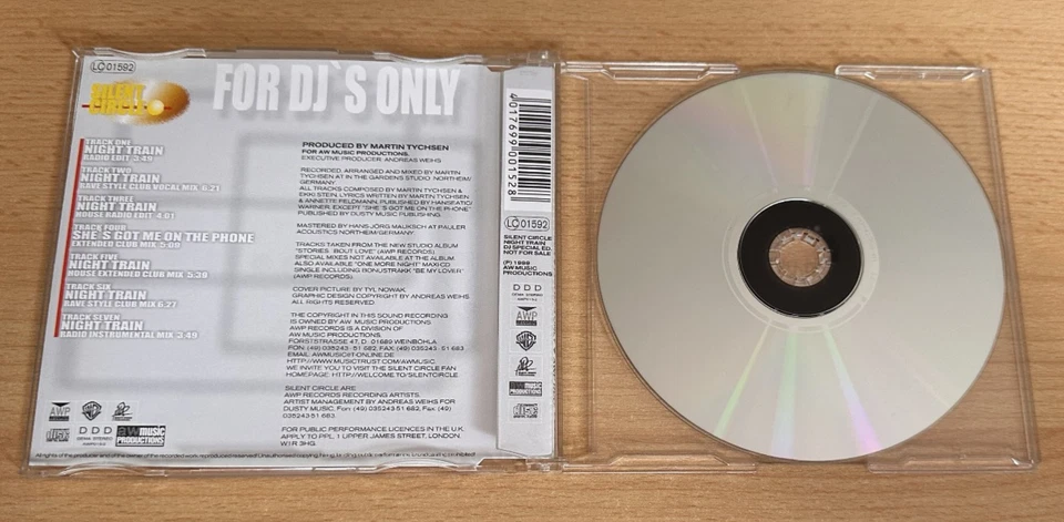 Silent Circle ‎– Night Train (Maxi CD) -- DJ's only Copy - must have - Bild 3 von 4