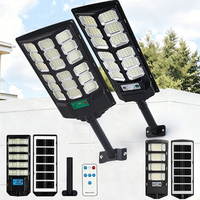 10000000LM Commercial LED Outdoor Dusk to Dawn Solar Street Light Road Area Lamp