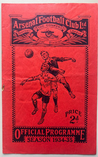 1934/35 Arsenal v Tottenham Hotspur League Division 1