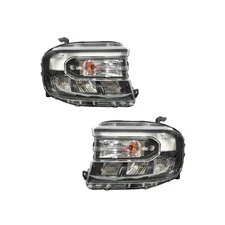 Labwork L+R LED Headlights Headlamp For Ford Maverick 2022-2024 W/ LED DRL Black