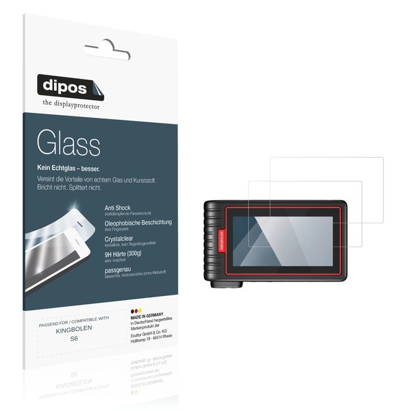 2X Schutzfolie FüR Kingbolen S6 - Anti-Shock 9H Folie dipos Glass Kunststoffglas-image