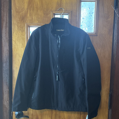 Calvin Klein Men's Sherpa Lined Jacket Long Sleeve Full Zip Soft Shell MSRP $175