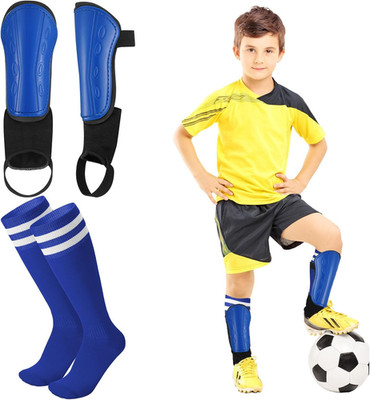 Schienbeinschoner Kinder Fussball,Fussball Shin Guard Mit 1Paar Fußballsocken, V