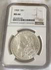 1900 MORGAN DOLLAR NGC MS66 - VERY PQ! LOOKS 67!