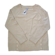 Cozy Co Casual Women's 2X/3X Sweater Ivory Casual NWT
