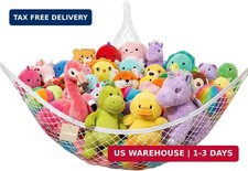 Lazebox Stuffed Animal Net Hammock for Plushie Toys, Stuffed Animal Hammock Corn