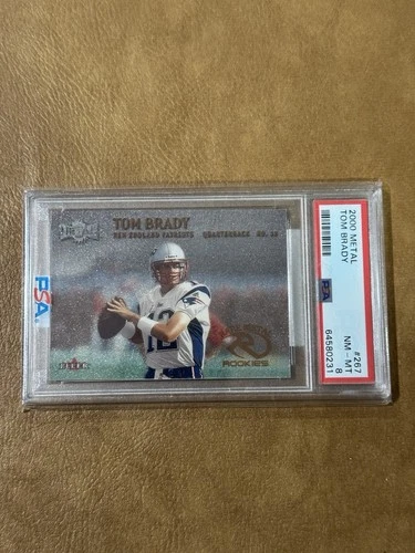 2000 Fleer Metal Tom Brady RC Rookie #267 PSA 8 NM-MT, Patriots