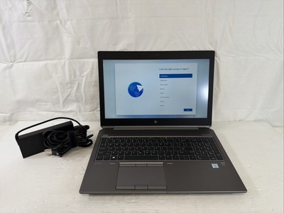 HP zBook 15 G6 Intel Core  i7-9850H 2.60GHz 32GB Ram 512GB  NVMe Win 11 Pro Good