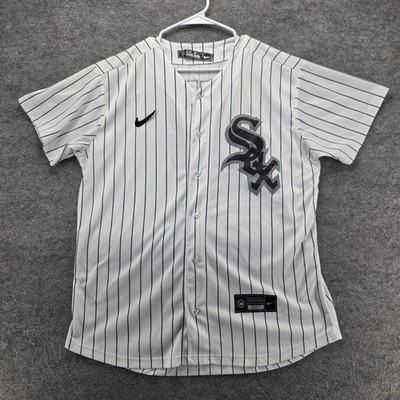 Chicago White Sox Jersey Mens M White MLB Baseball Button Front
