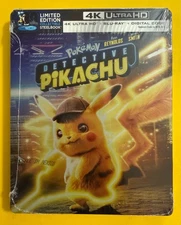 Pokemon Detective Pikachu 4K UHD + Blu-ray + Digital exp. 6/30/27  Steelbook NEW