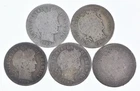 Better Lot 5 1902-O 1906-D 1909-O 1898 1898 Barber Dime 0.50 Face *175