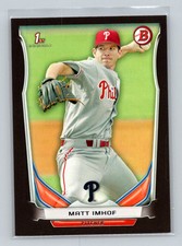 2014 Bowman Draft Picks & Prospects Black Asia Matt Imhof Philadelphia Phillies