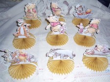 9PCS Winnie the Pooh Centerpieces Party Decorations Honeycomb base