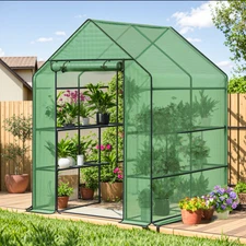 Greenhouse, 56×28×76" Walk in Greenhouse, Portable Green House for Outdoors