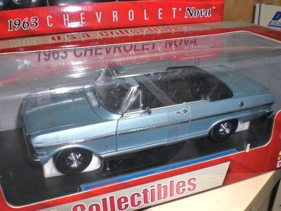Chevrolet Nova Cabriolet 1963 blue - 1:18 Sun Star 3972