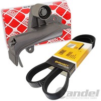 Febi Riemenspanner + Conti Keilrippenriemen Passend FüR Audi A4 B5 A6 C5