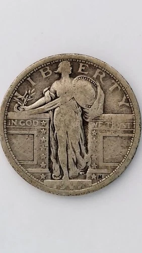 1917-P United States, Standing liberty Quarter, Variety 1