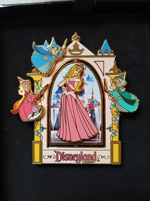 DISNEYLAND SLEEPING BEAUTY AURORA FAIRIES PIN LE DISNEY FEATURED ARTIST JUMBO