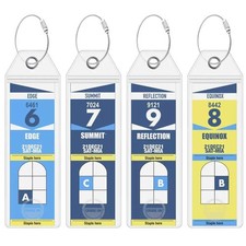4Pack Cruise Luggage Tag Holder, Waterproof Luggage Label Holders Clear Tags