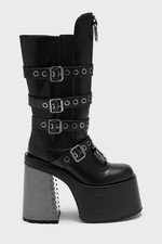 Killstar Dominia Platform Boots Boot Womens Black Goth Alternative New