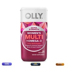 OLLY Ultra Strength Women's Multivitamin Softgels - 60 Count 850004462645