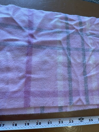 NWT Charter Club 100% Cashmere Muffler Scarf Pink Plaid Fringe ONE SIZE - Picture 3 of 21