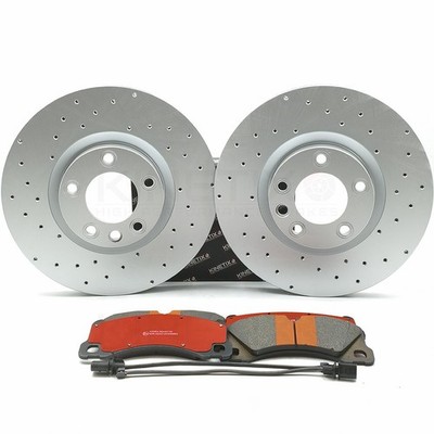 GELOCHTE BREMSSCHEIBEN CERAMIC BELÄGE VORNE FÜR PORSCHE CAYENNE 4.8 S 10-14 360mm