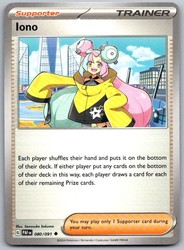 Iono 080/091 Paldean Fates Uncommon Trainer Supporter