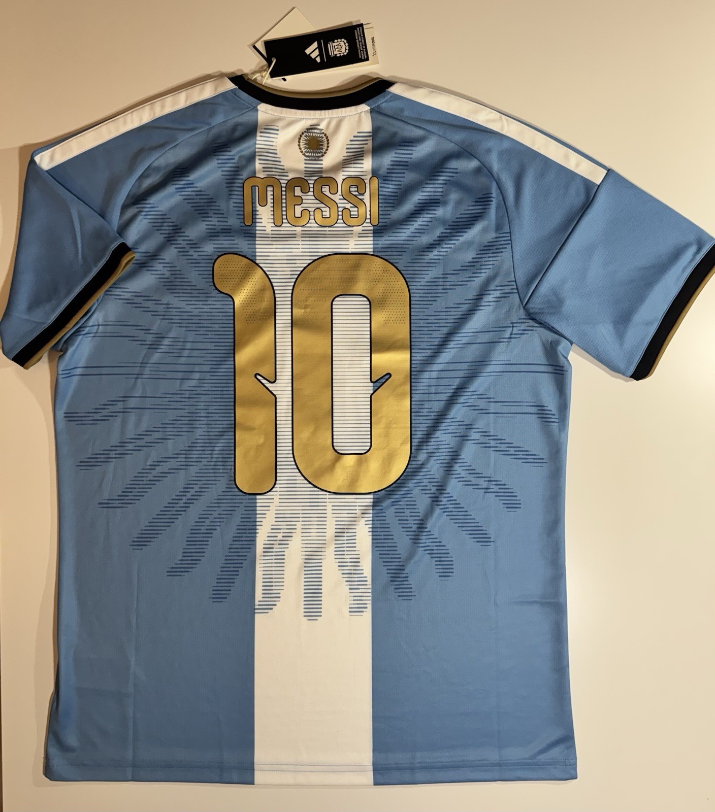 Adidas Argentina 2026 Tribute Messi #10 Soccer Jersey Men’s Size L BNWT