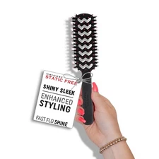 Static Fast Flo Shine Vent Hair Brush - Quick Drying, Styling, and Adding Shi...