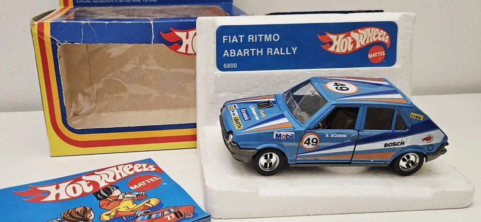 HOT WHEELS MATTEL 8600 FIAT RITMO ABARTH RALLY - 1/25 - ORIGINAL MINT BOX RARO - Immagine 2 di 4