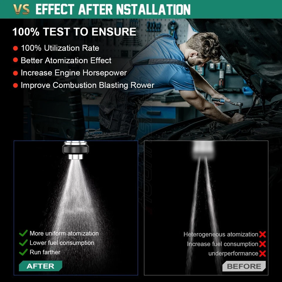 8* INYECTORES DE COMBUSTIBLE MEJORADOS 36LB 0280155737 PARA FORD GM V8 LS1 LT1 5.0 5.7 380CC Foto 4 de 4