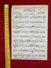 Sheet Music 'Lonely' From The Film Band Of Thieves For 2nd Bb Trumpet