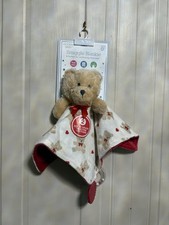 Modern Baby Security Blanket Doggie Animals Snuggle Blankie Infant Yellow NEW