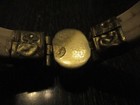 Vintage Turquoise Hinged Bangle Bracelet – Boho Statement Silver Tone India — photo 3