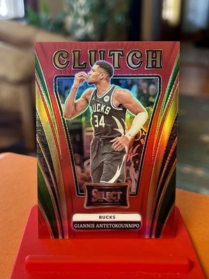 2024-25 Panini Select - Sky High Giannis Antetokounmpo #8 Red Prizm /99 2xMVP!!